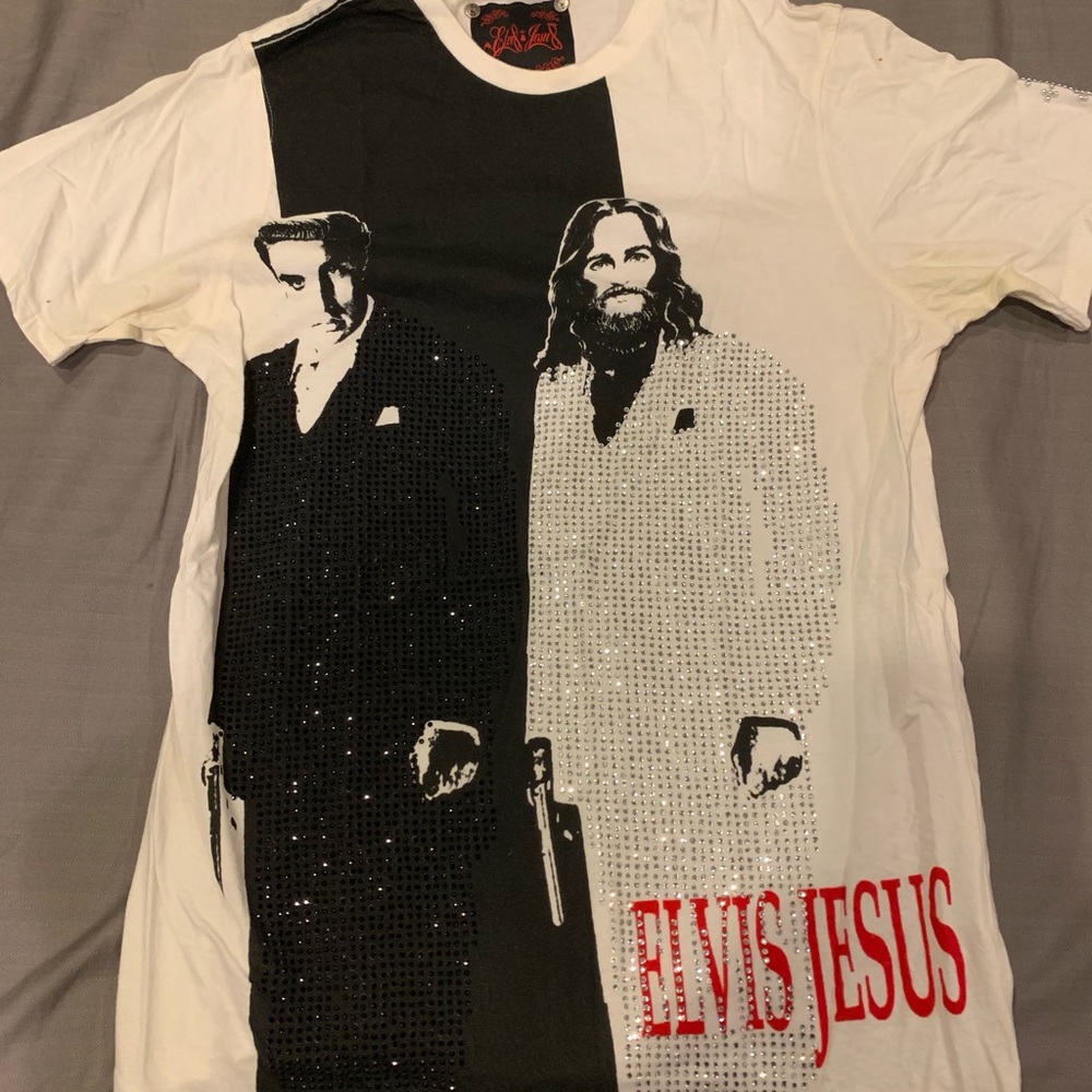 Elvis Jesus Scarface T shirt